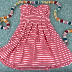 Pink Strapless Dress